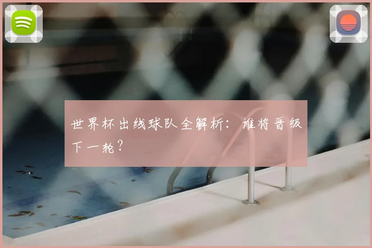 世界杯出线球队全解析：谁将晋级下一轮？
